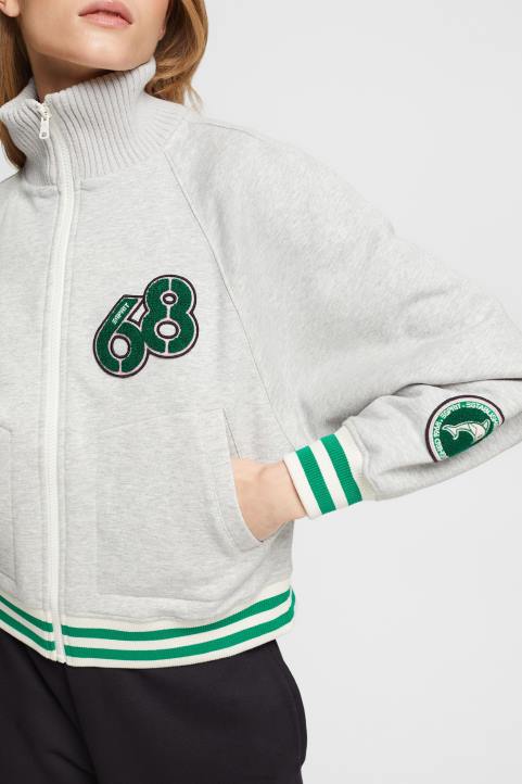 naiset Esprit vaalean harmaa yliopistollinen takki takit 82T6416