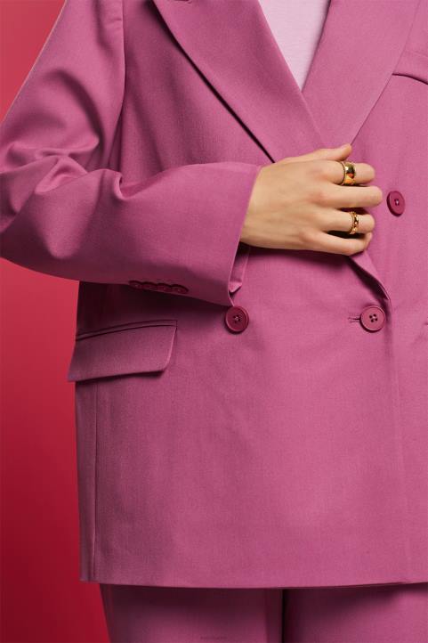 naiset Esprit violetti bleiserit kudotut takit 82T6133