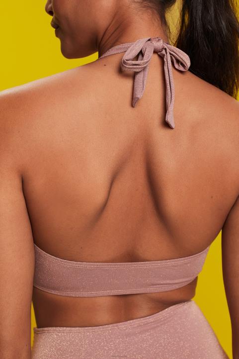 naiset Esprit kaneli kierrätetty: kimalteleva bandeau-toppi uida 82T683