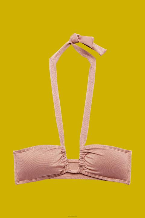 naiset Esprit kaneli kierrätetty: kimalteleva bandeau-toppi uida 82T683